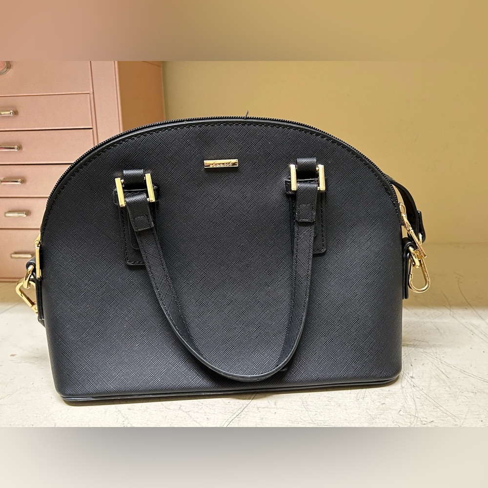 Lovevook Black Dome Satchel Handbag